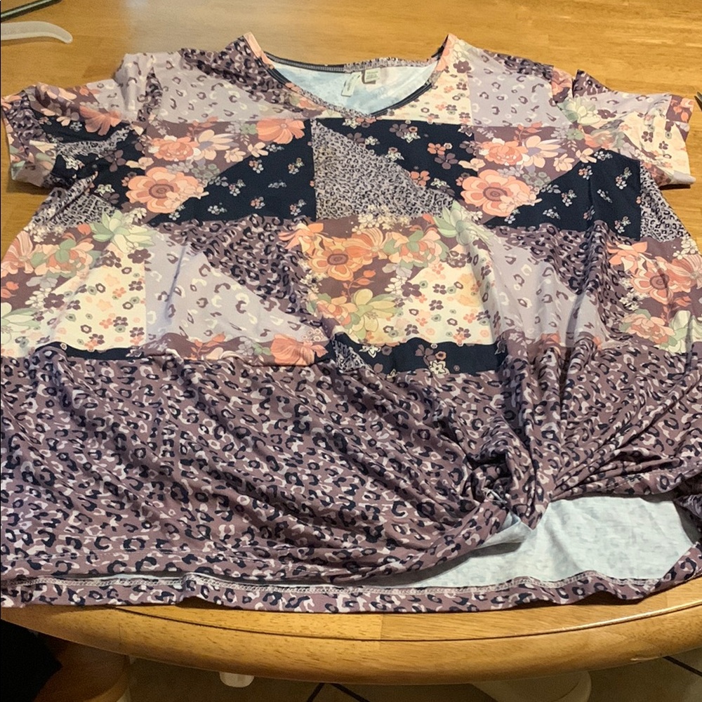 Floral Patchwork Blouse - image 1